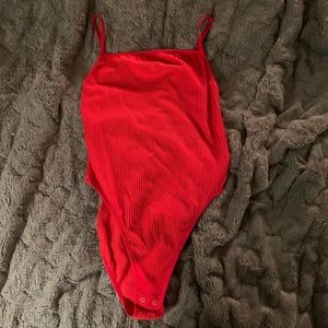 F21 body suite w/back straps